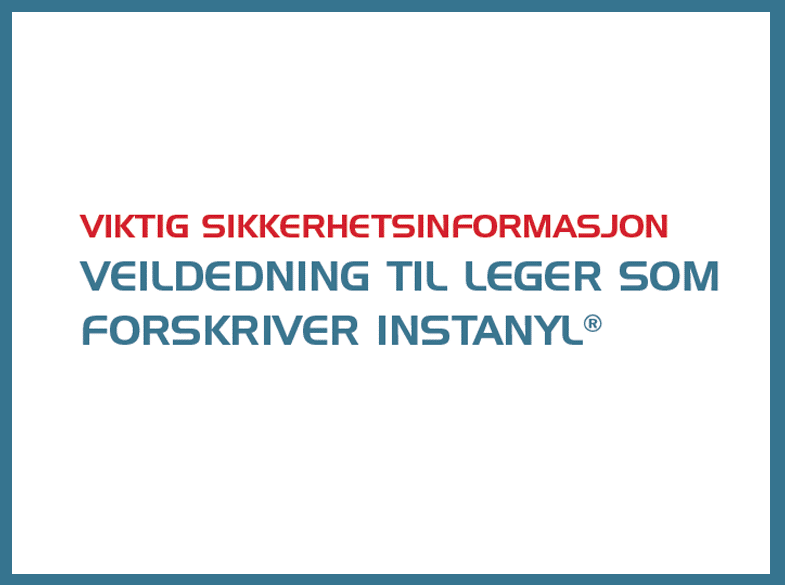 Viktig sikkerhetsinformasjon instanyl